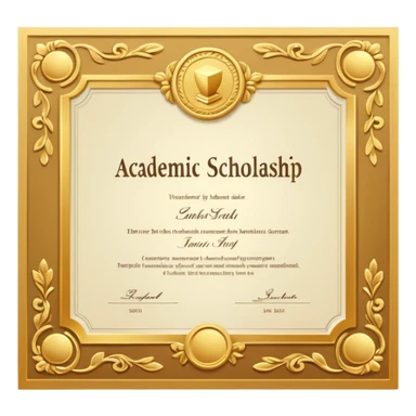 academic schoolarship sticker