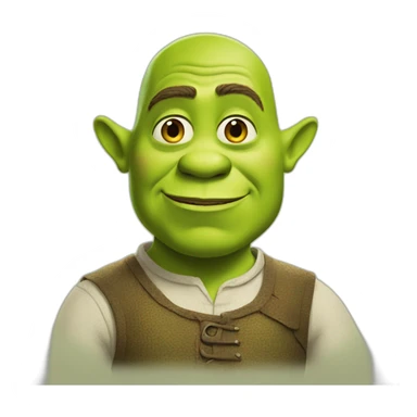 Shrek if he was intelligent sticker