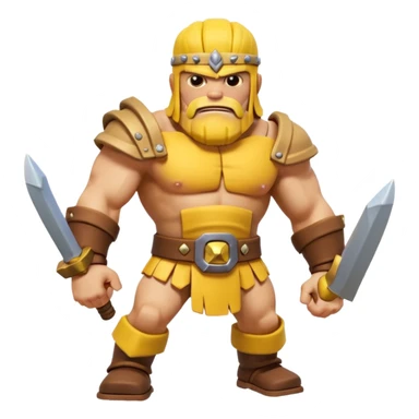 BARBARO DE CLASH OF CLANS QUE TIENE PELO AMARILLO sticker