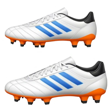 Cinematic Realistic image of a pair of soccer boots featuring finely detailed synthetic and leather textures, vibrant accents and dynamic design elements, illuminated by bright, field-side lighting that captures their sporty essence sticker