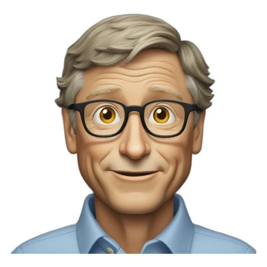 bill gates without money sticker