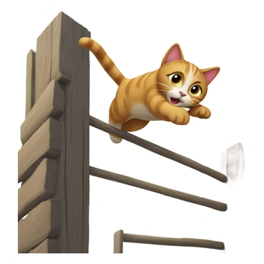 Cat parkour  sticker