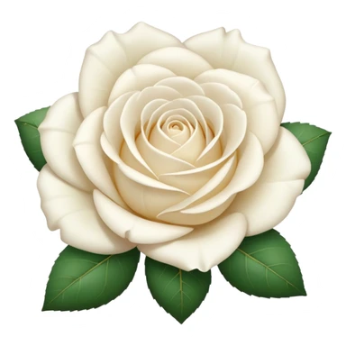 white rose, without green leaves, just flower sticker
