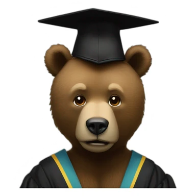 the bear in the cover of the album graduation of kanye west sticker