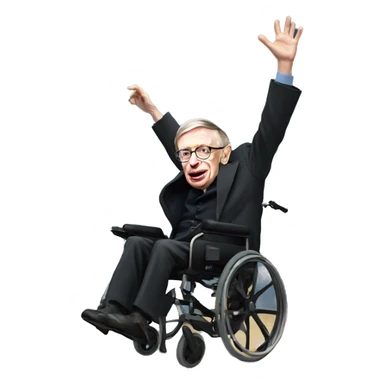 stephen hawking dancing  sticker