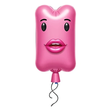   jeff koons inflatable  SPAM brand lipstick balloon sculpture  sticker