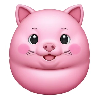 piggy cat sticker