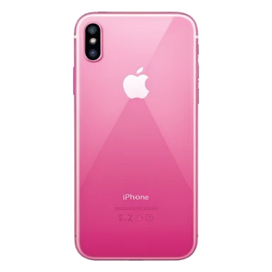  pink  pink iPhone lying flat, sleek modern design, soft reflections, realistic style, minimal background, isolated on transparent background sticker