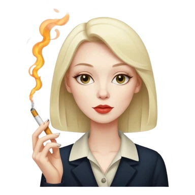 femme qui fume sticker
