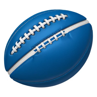 blue football ball sticker