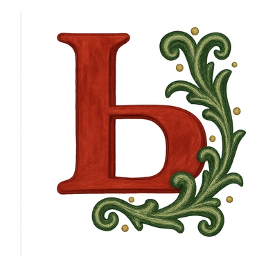 Ъ in the style of the provided example sticker
