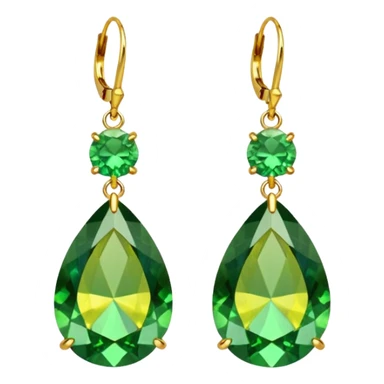 green yellow earring sticker