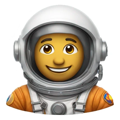 smiling cosmonaut sticker