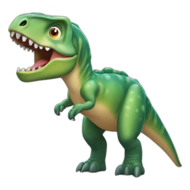 Une Tortu sur un dinossaure sticker