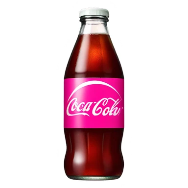 coke diet, color pink sticker