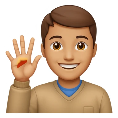 Un humain qui dit OK sticker