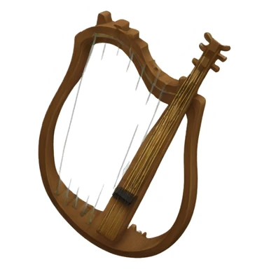 a bard's lyre sticker