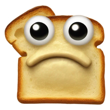 A toad and toast mixed together  sticker