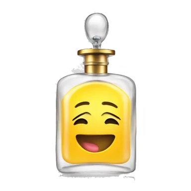 Pumping perfume bottle sticker