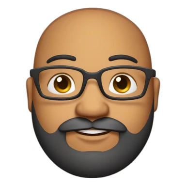 chubby-indian-guy-with-beard-and-glasses-and-buzz-cut sticker