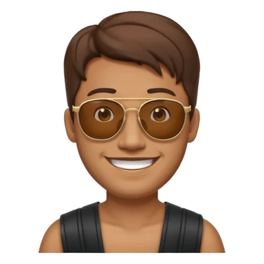 thailand ancient man with sunglasses sticker