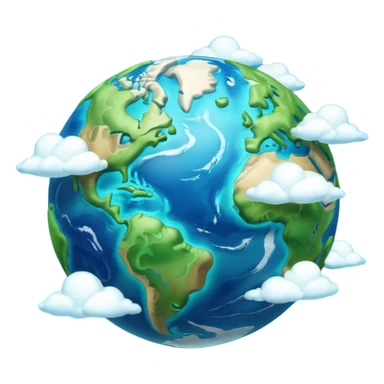 3d planet earth sticker