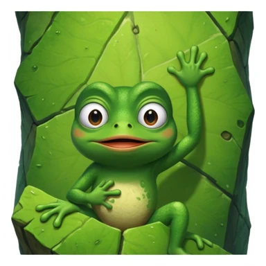 pepe the frog climb sticker