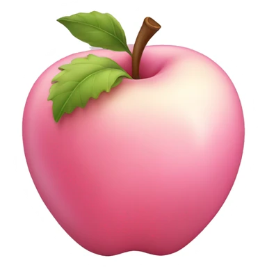 light pink apple sticker