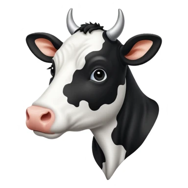 a cow thats shaped like a star sticker