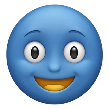 make me emoji for my linux start menu i want it blue and take the whole the image (i want it big ) sticker
