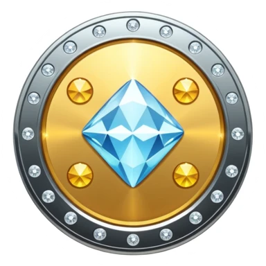 Diamond color coin sticker