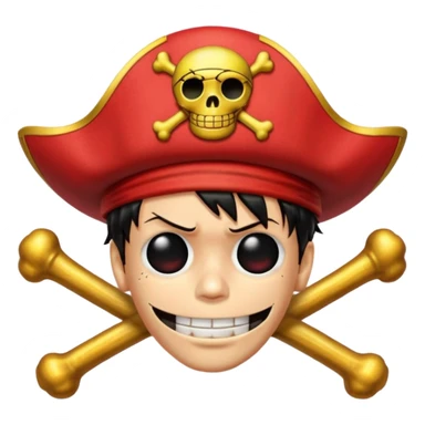 Luffy pirate logo sticker