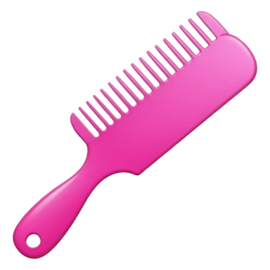 Pink comb and nail polish  sticker