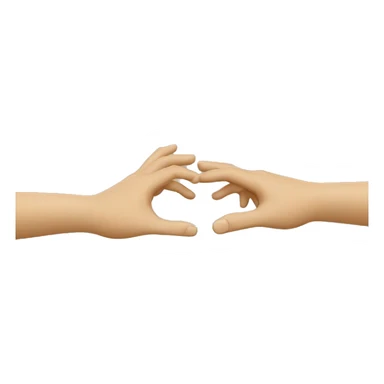 creation of adam hands sticker