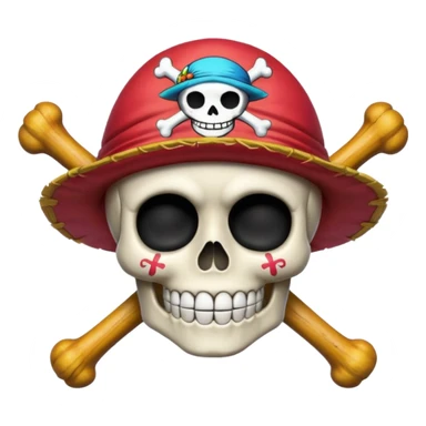 One piece Luffy jolly roget sticker