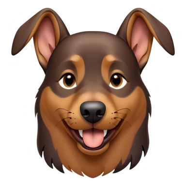 cinematic-cute-yawning-doberman-portrait-emoji,-head-tilted-slightly-with-a-dramatic,-wide-open-yawn,-revealing-a-sleek black and brown fur-with-a-subtle-shimmer,-floppy-ears-slightly-drooping,-round-brown-eyes-barely-open-in-drowsy sticker