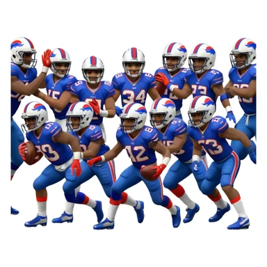 Denver broncos crushing buffalo bills sticker