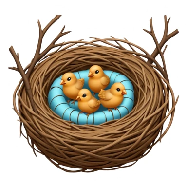 birds nest sticker