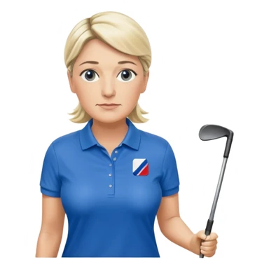 Marine Le Pen qui fait du golf  sticker