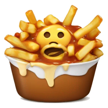 poutine qui mange une poutine sticker