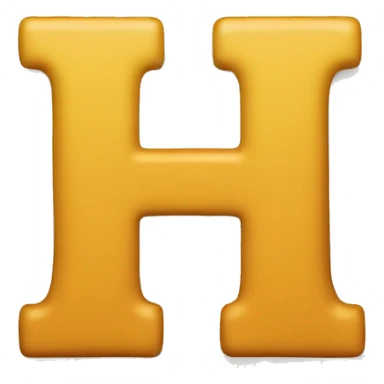 Letter H sticker