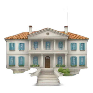 mansion con bandera de argentina sticker