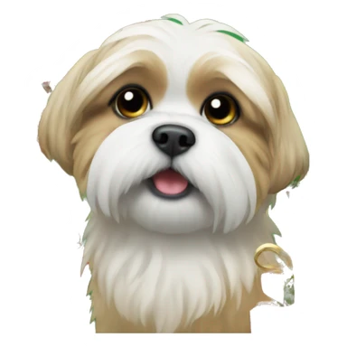 Shitzu Christmas  sticker