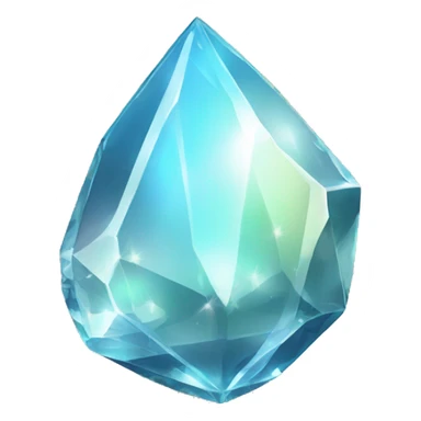 Shiny sparkly glass crystal gem shard sticker