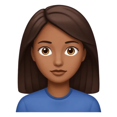 femme blanche brune avec des cheveux lisse (cheveux plus foncé presque noir) sticker