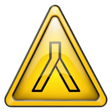 Crosswalk Light icon , Flashing yellow caution. sticker