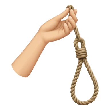 hand letting go a rope fall sticker