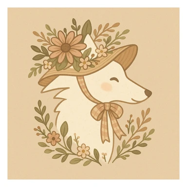 Give the Overwolf logo a cute cottagecore makeover sticker