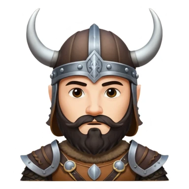 viking rider with dark beard sticker