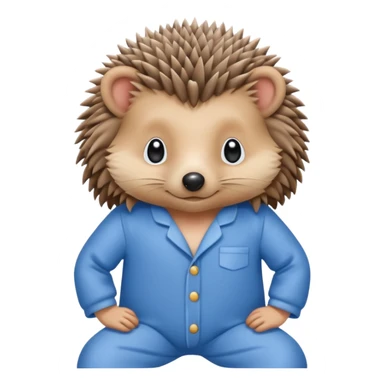 hedgehogs in pajama sticker